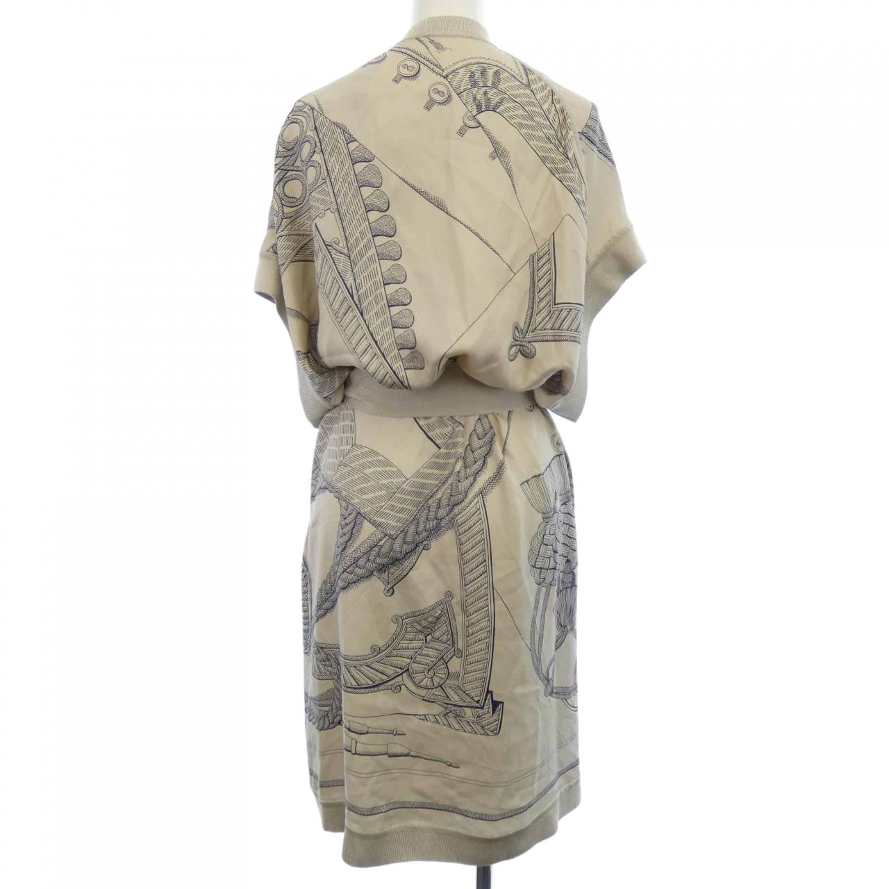 エルメス HERMES ZOUAVES ET DRAGONS *17-7762 ツイルレーヌ ロングカーディガン