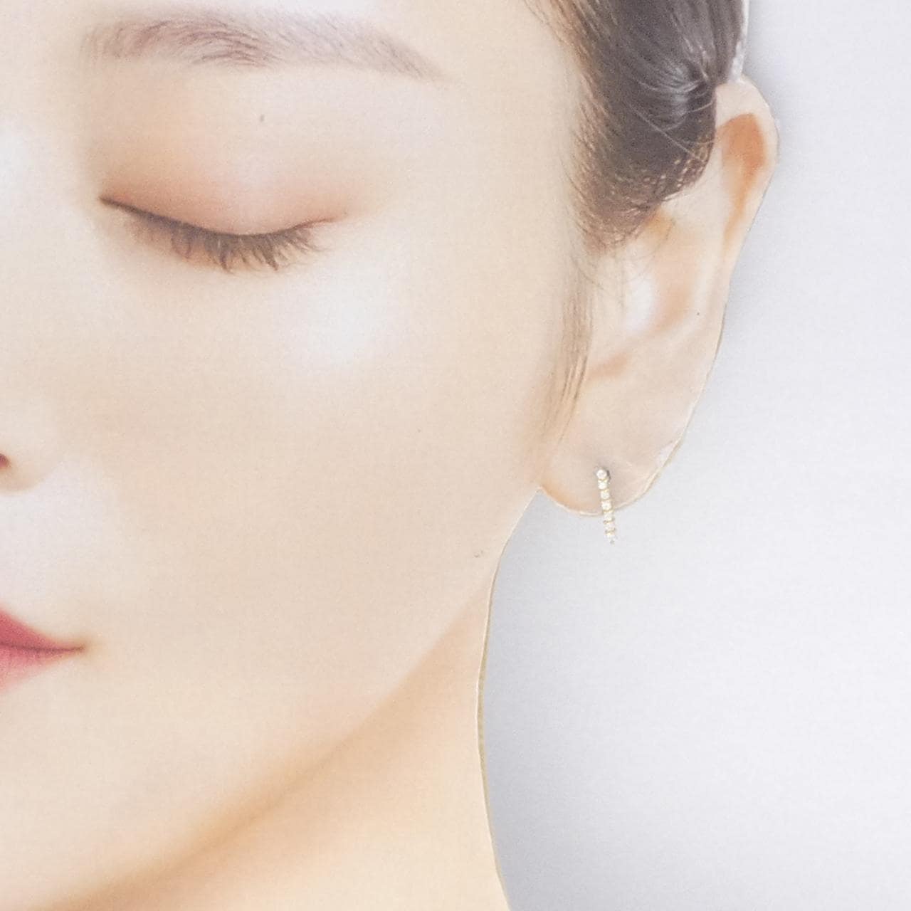 K18YG ダイヤモンド ピアス 0.14CT