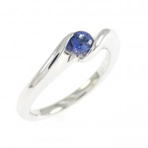 K18WG サファイヤ リング 0.18CT