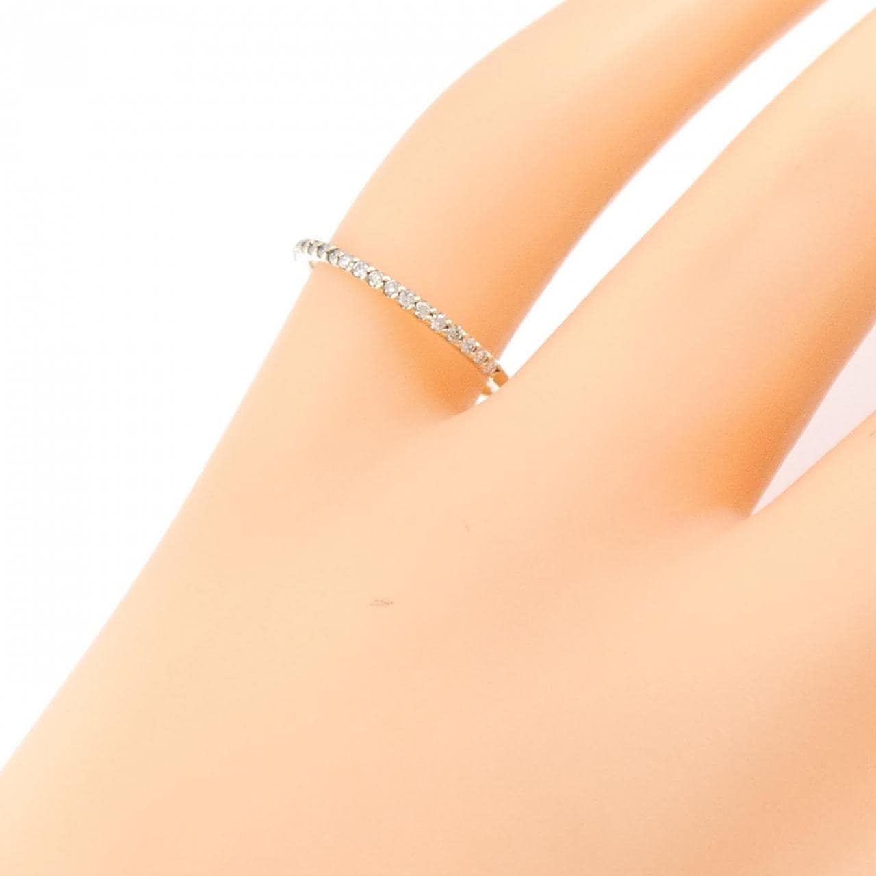 K10YG Half Eternity Diamond Ring 0.10CT