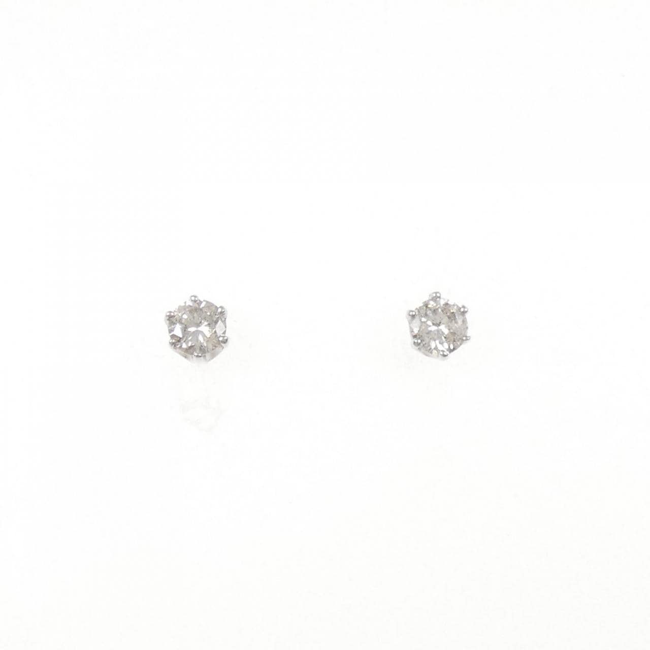 PT900单钻钻石耳环 0.30CT