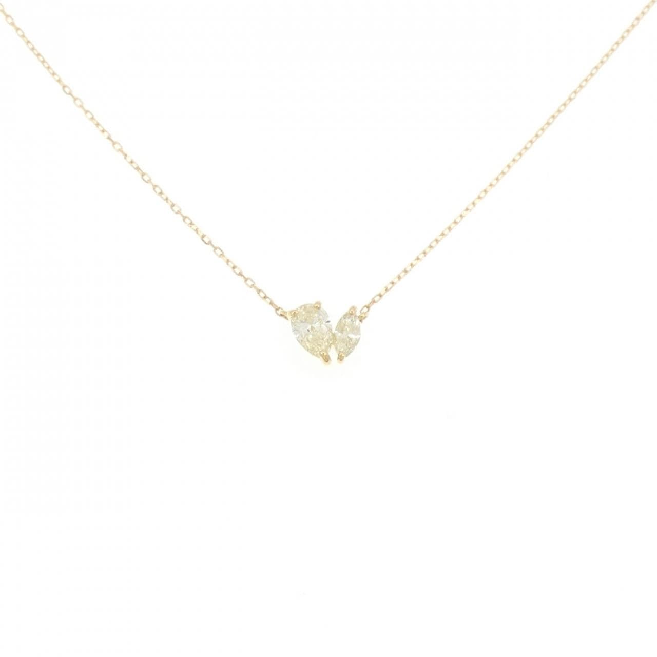 [BRAND NEW] K18YG Diamond necklace 0.30CT