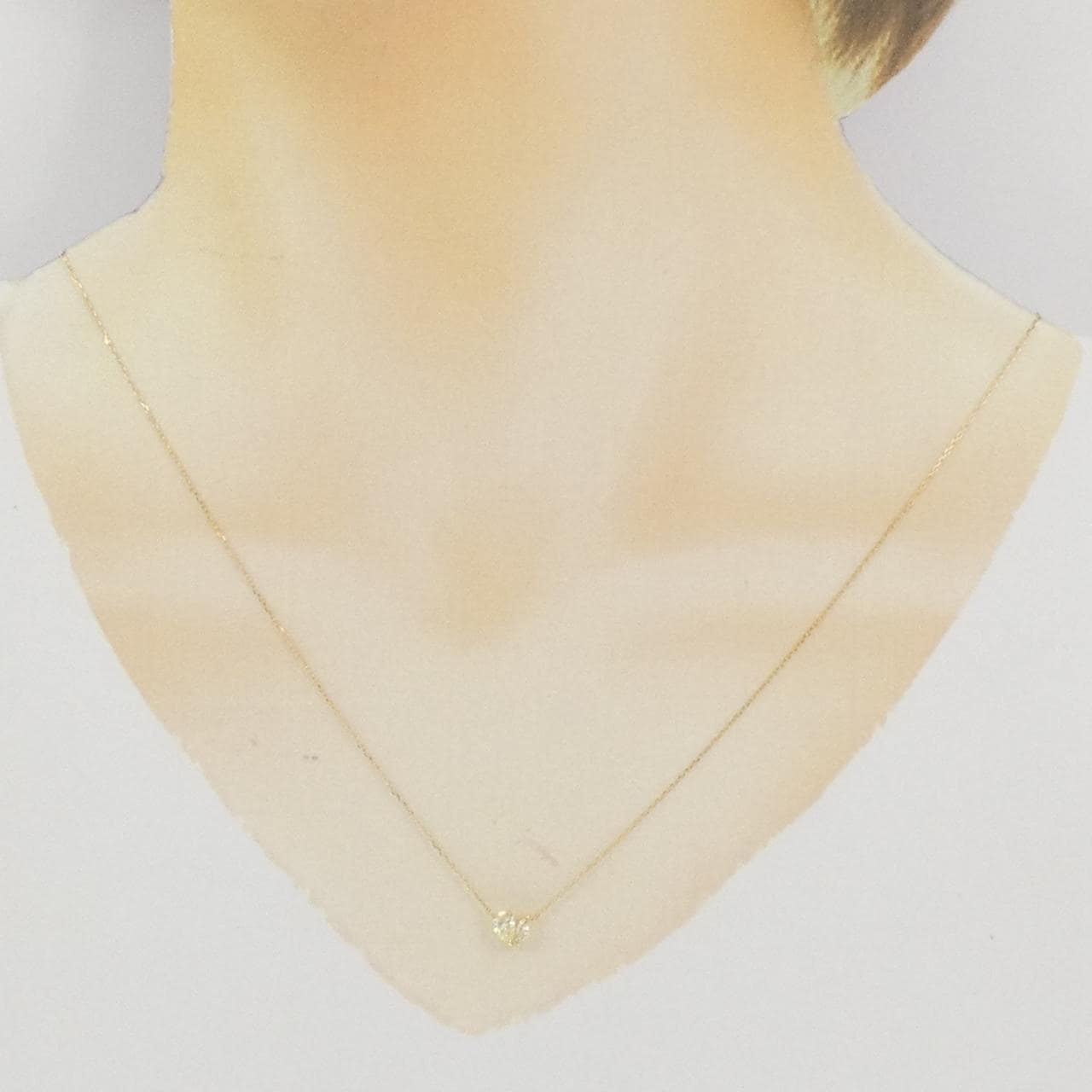 [BRAND NEW] K18YG Diamond necklace 0.30CT