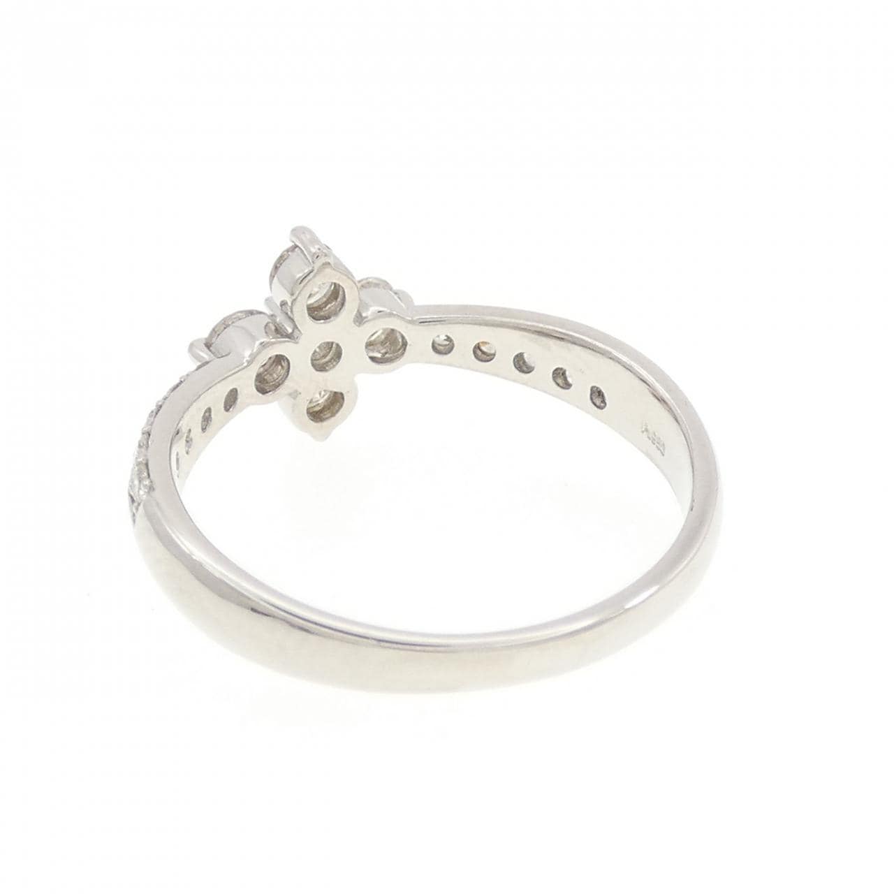[新品] PT950花朵鑽石戒指0.50CT