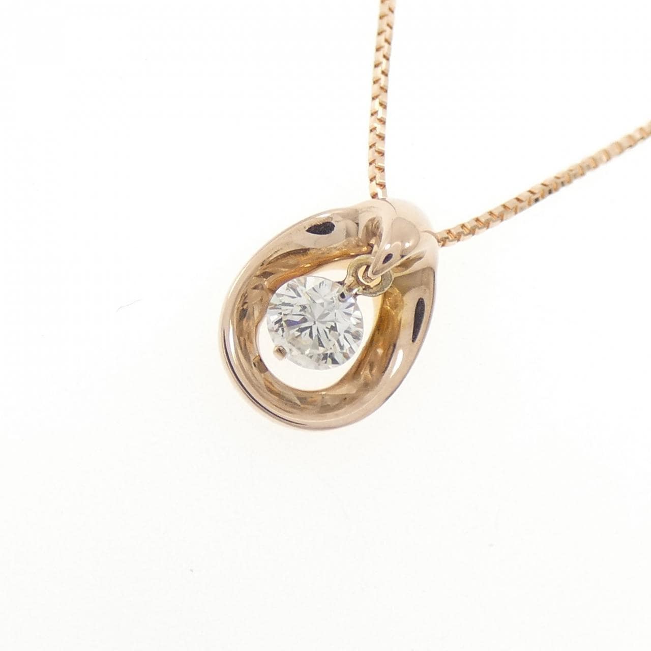 K18PG ダイヤモンド ネックレス 0.15CT