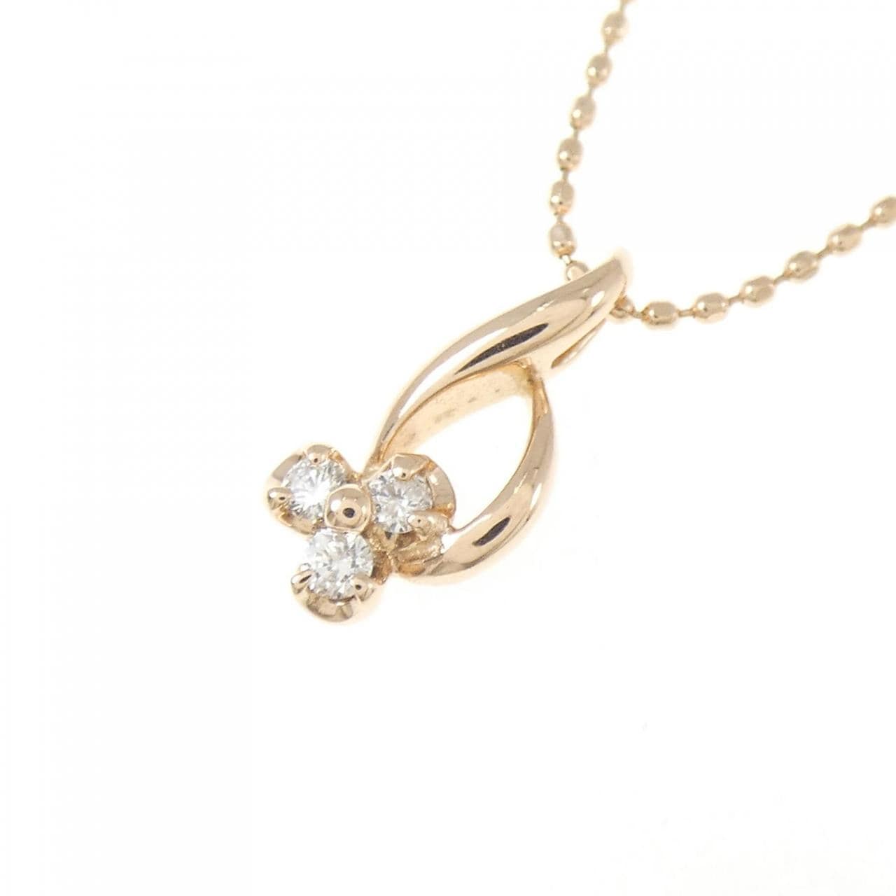 K10PG ダイヤモンド ネックレス 0.06CT