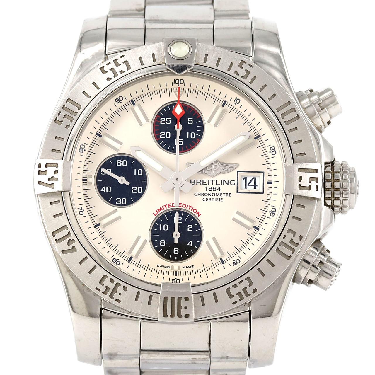 ブライトリング アベンジャーⅡシルバーグレイ JAPAN LIMITED A13381/A339GJAPSS SS 自動巻