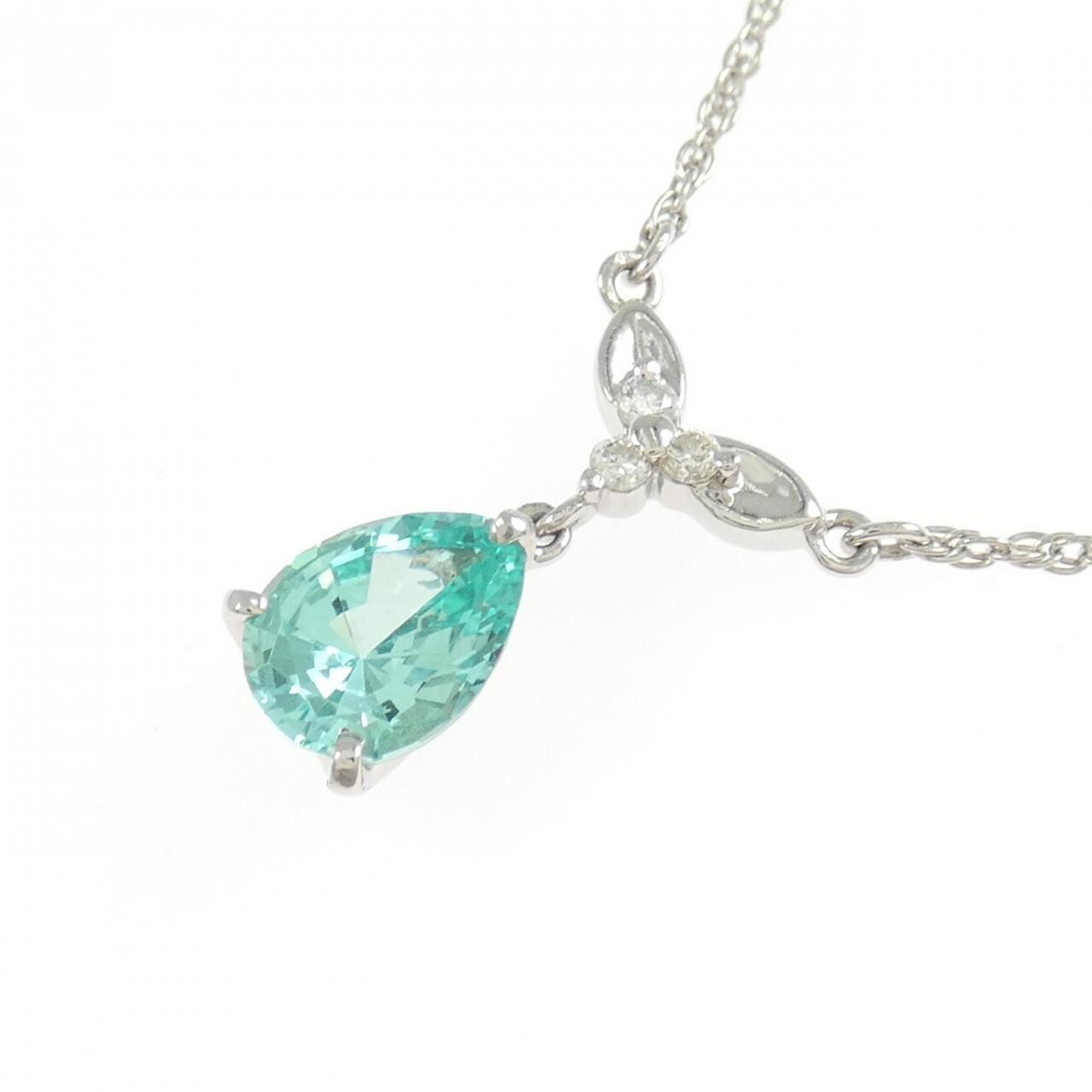 クレサンベール 合成クリソベリル ネックレス 0.96CT