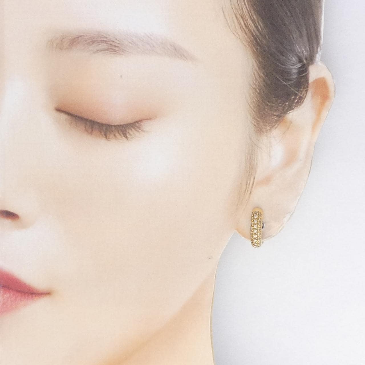 K18YG ダイヤモンド イヤリング 0.50CT