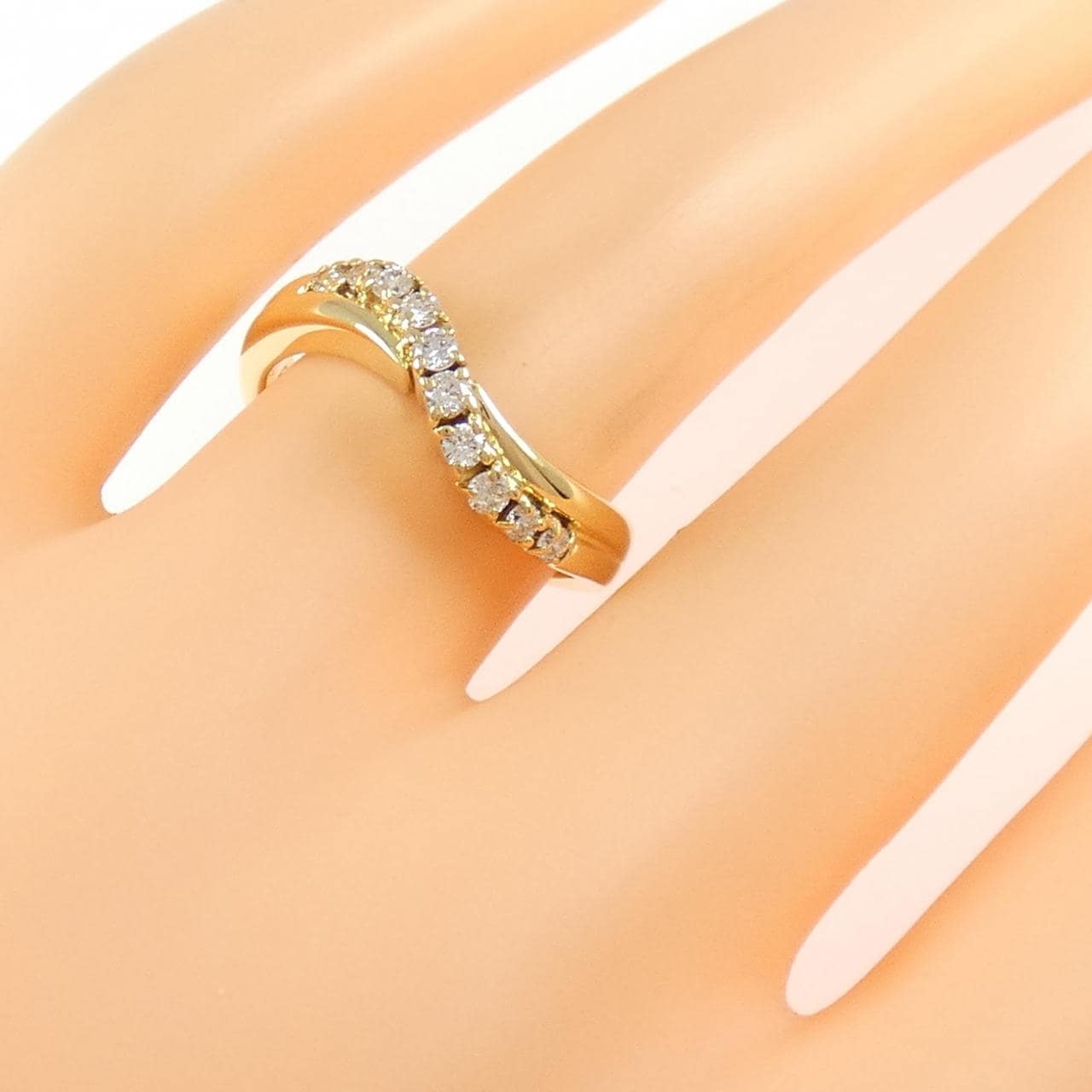 K18YG ダイヤモンド リング 0.24CT