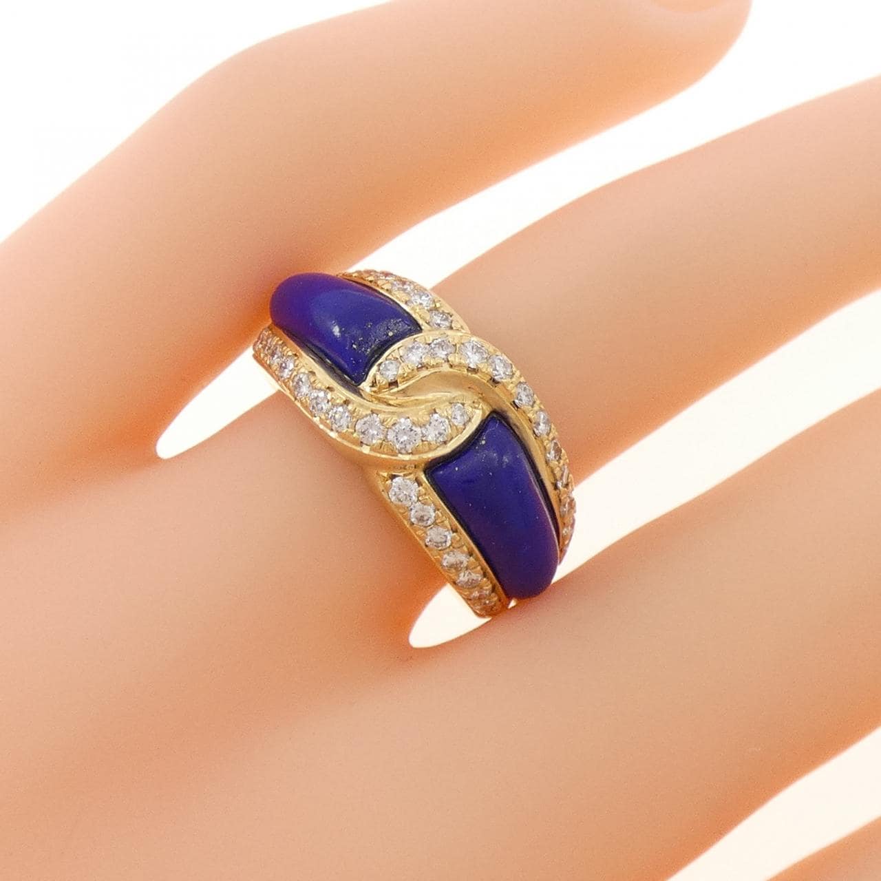 K18YG ラピスラズリ リング