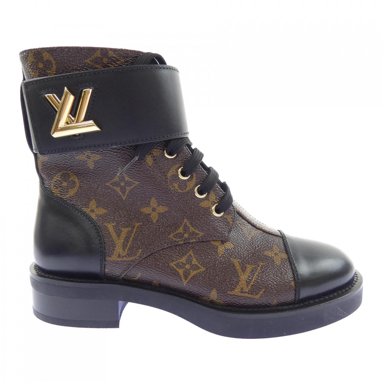 ルイヴィトン LOUIS VUITTON パテントモノグラム キャンバス ワンダーランドライン ブーツ