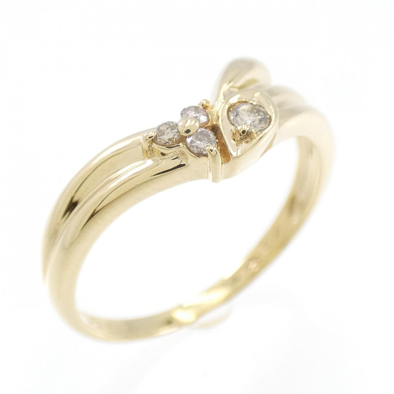 K18YG ダイヤモンド リング 0.06CT