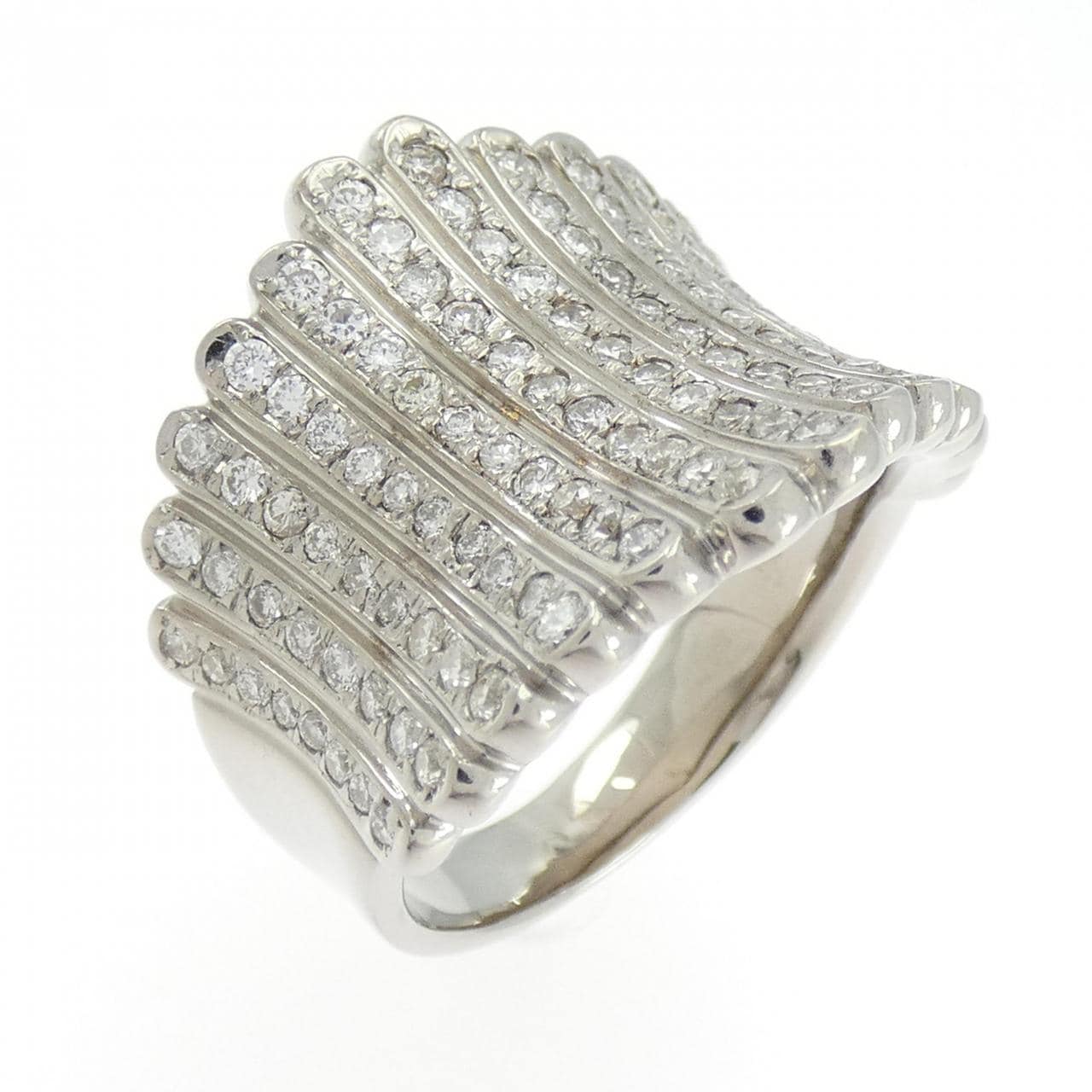 K18WG ダイヤモンド リング 1.00CT