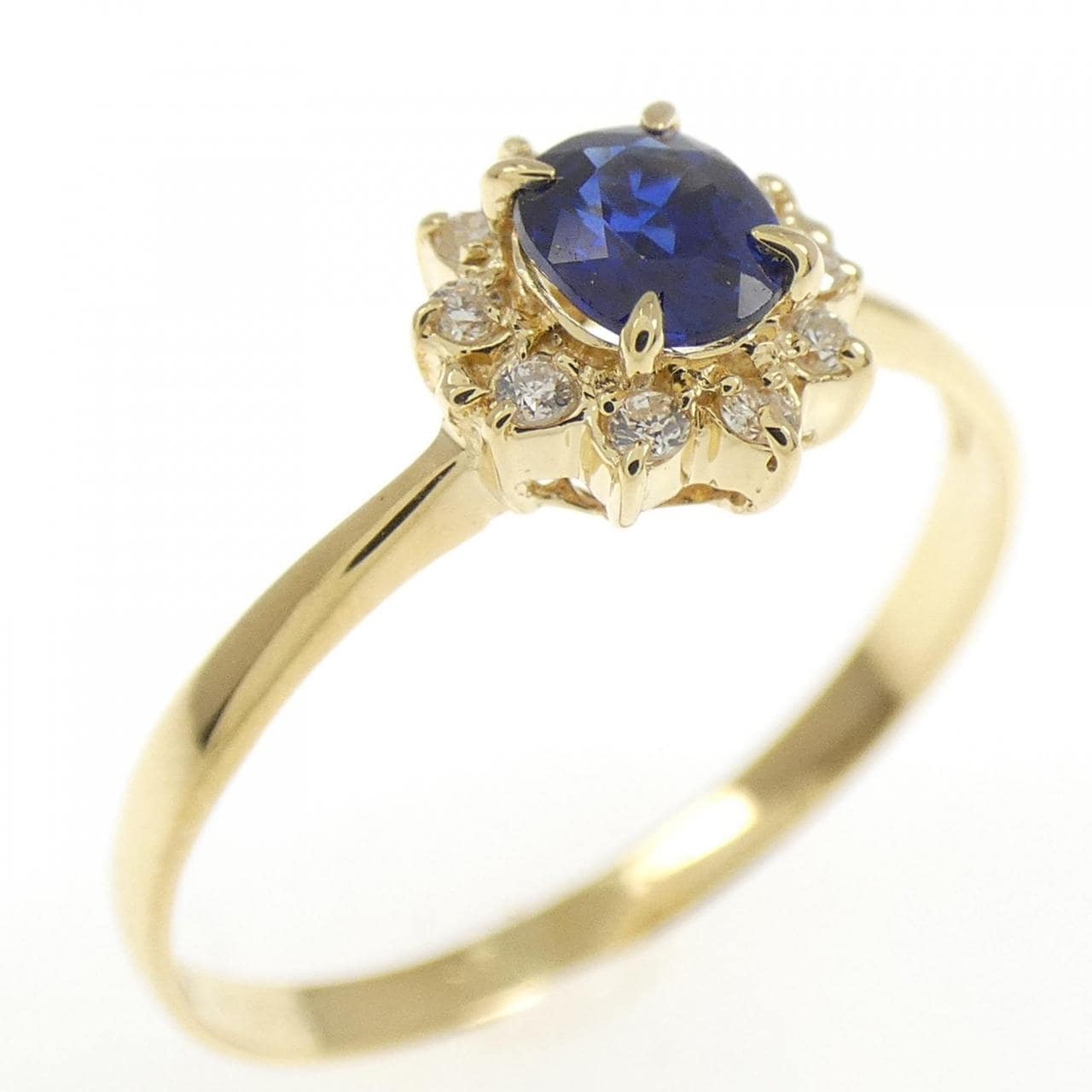 K18YG サファイヤ リング 0.29CT