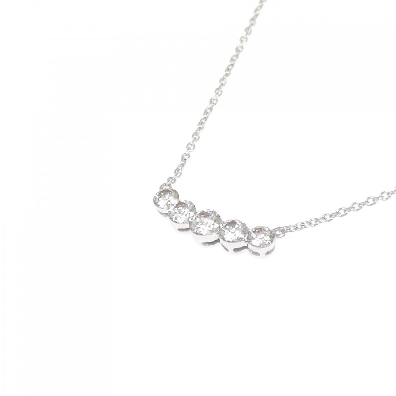 K18WG ダイヤモンド ネックレス 0.40CT