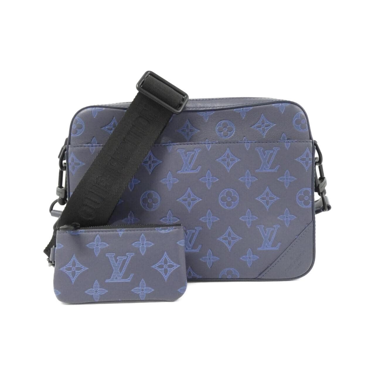 LOUIS VUITTON Monogram Shadow Duo 郵差包 M45730 肩背包