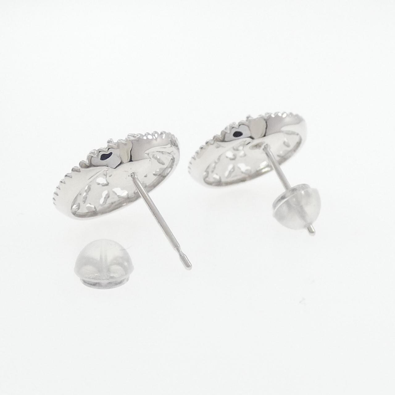 K18WG ダイヤモンド ピアス 0.21CT