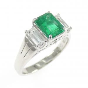 PT900 エメラルド リング 0.82CT