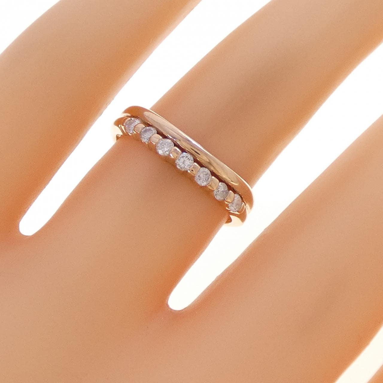 K10PG ダイヤモンド リング 0.19CT