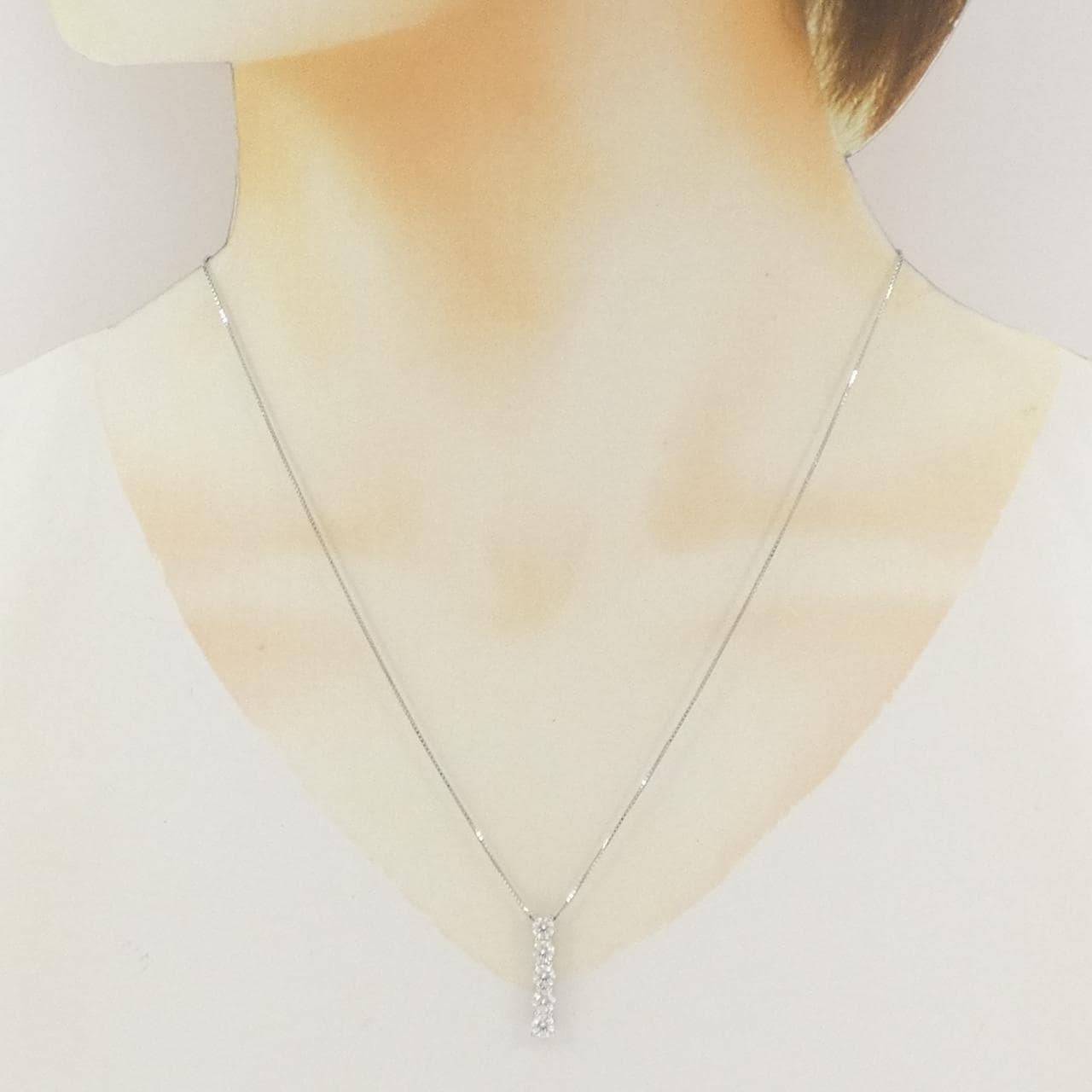 PT900/PT850 ダイヤモンド ネックレス 1.00CT