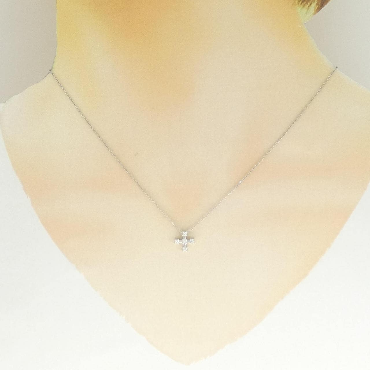 750WG/K18WG ダイヤモンド ネックレス