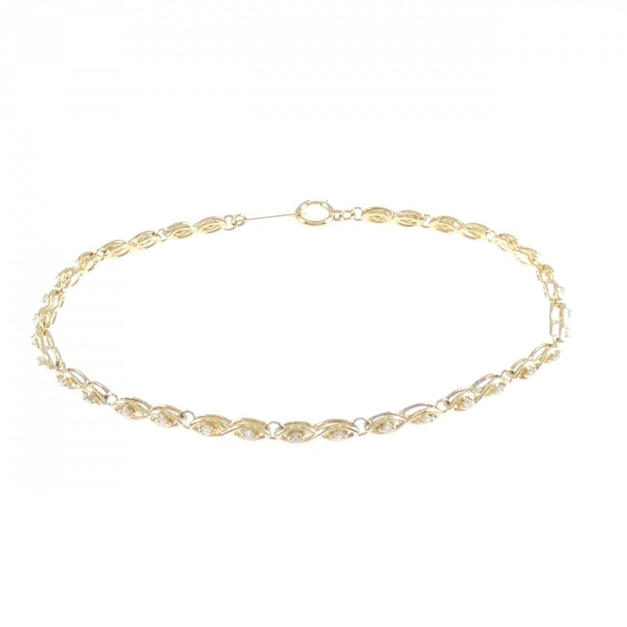 K18YG ダイヤモンド ブレスレット