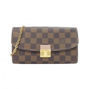 ルイヴィトン ダミエ ポルトフォイユ クロワゼット N61273 チェーンウォレット