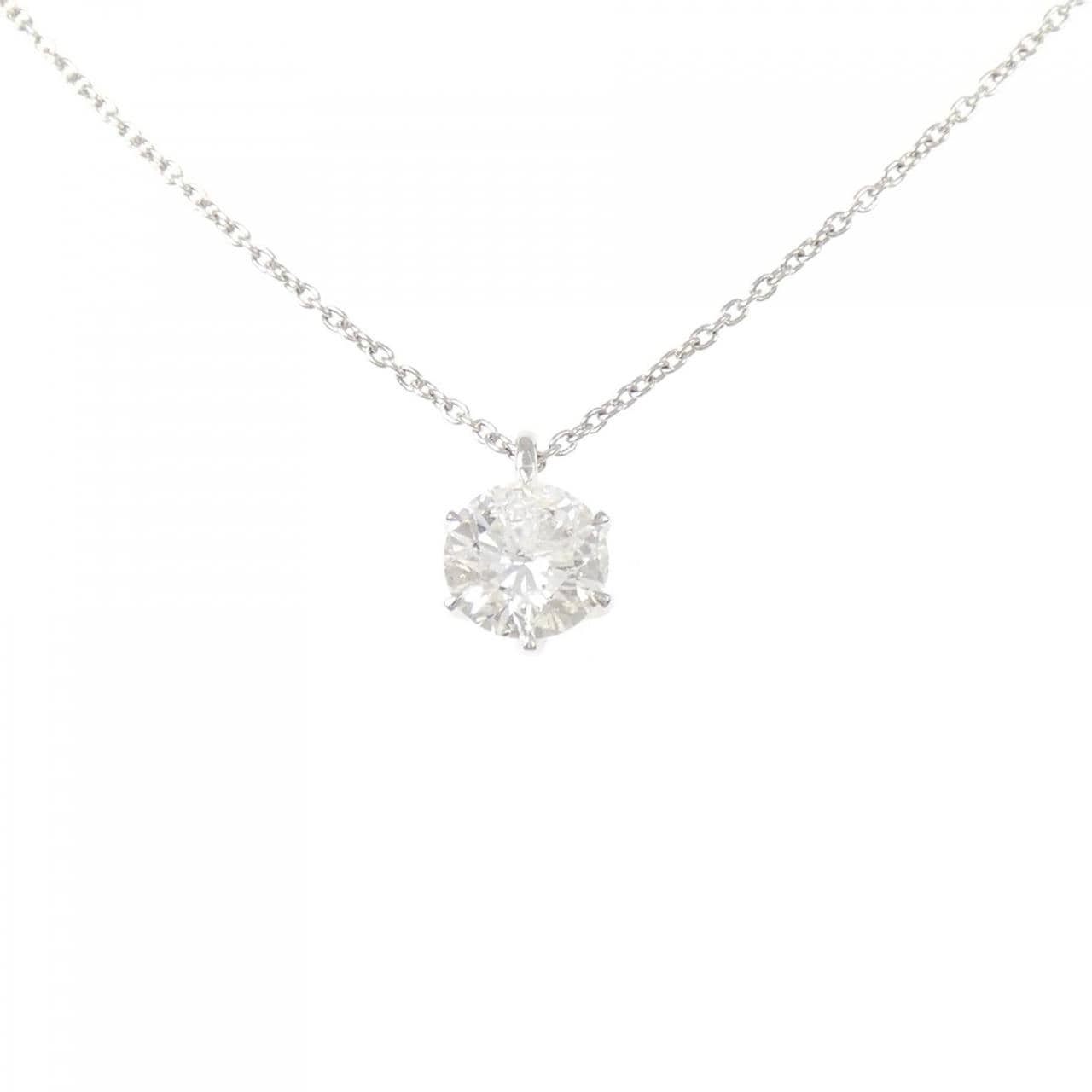 【リメイク】PT900/PT850 ダイヤモンド ネックレス 1.026CT I I1 Good