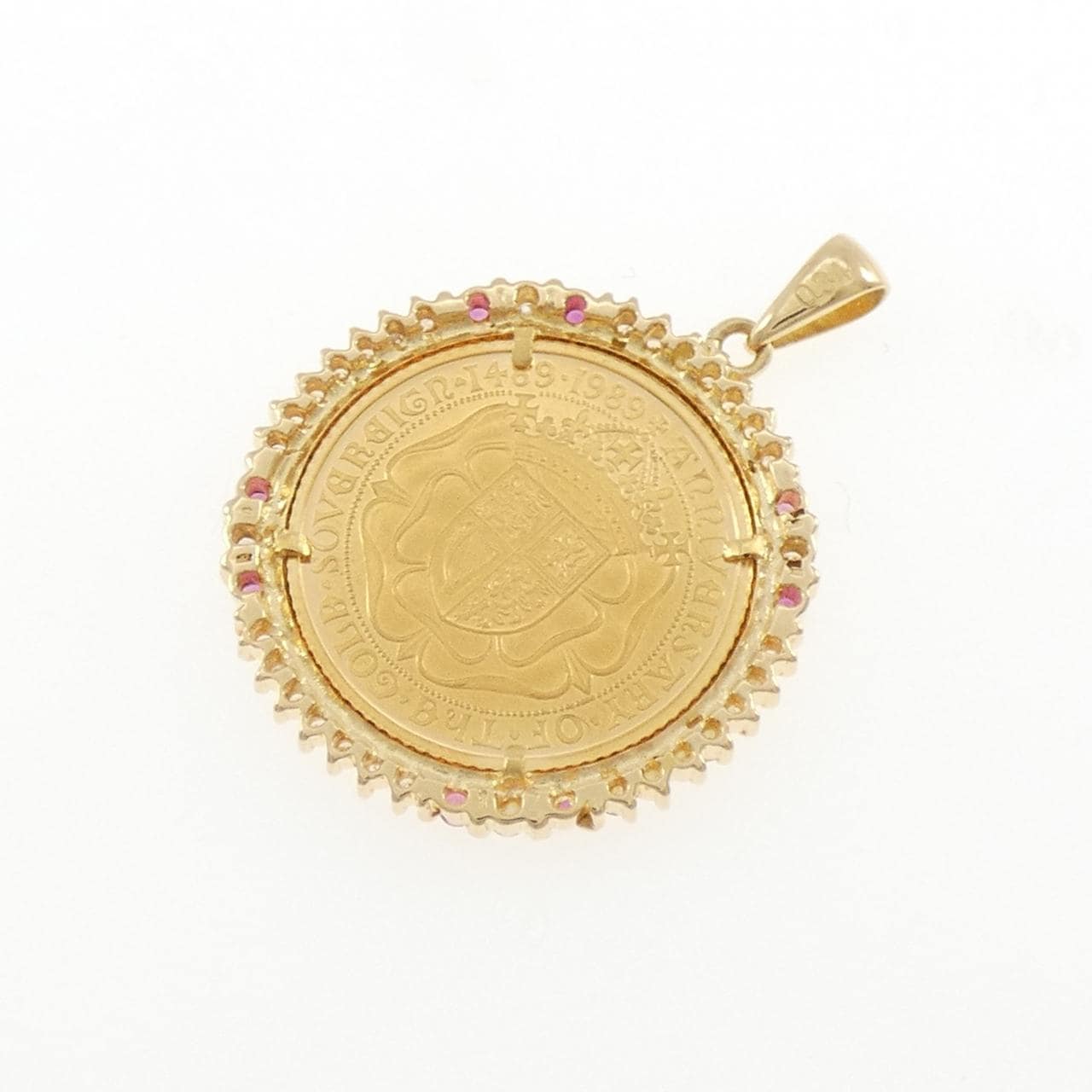 K18YG(枠) ルビー コイン
