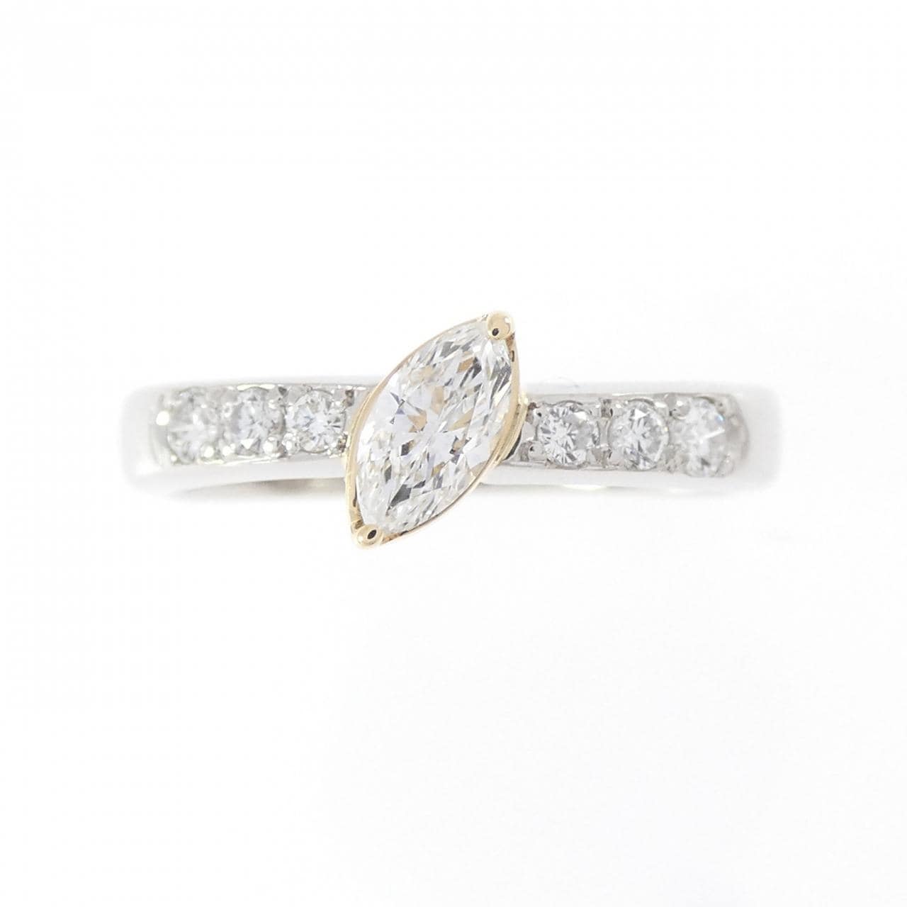 PT900/K18YG ダイヤモンド リング 0.22CT