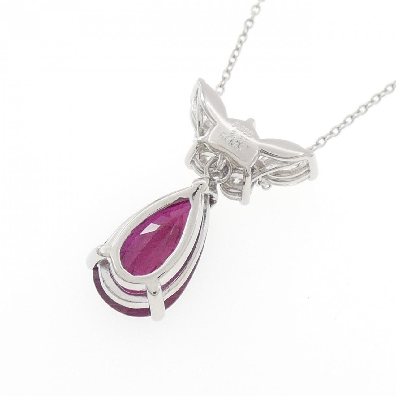 PT900/PT850 ルビー ネックレス 2.53CT