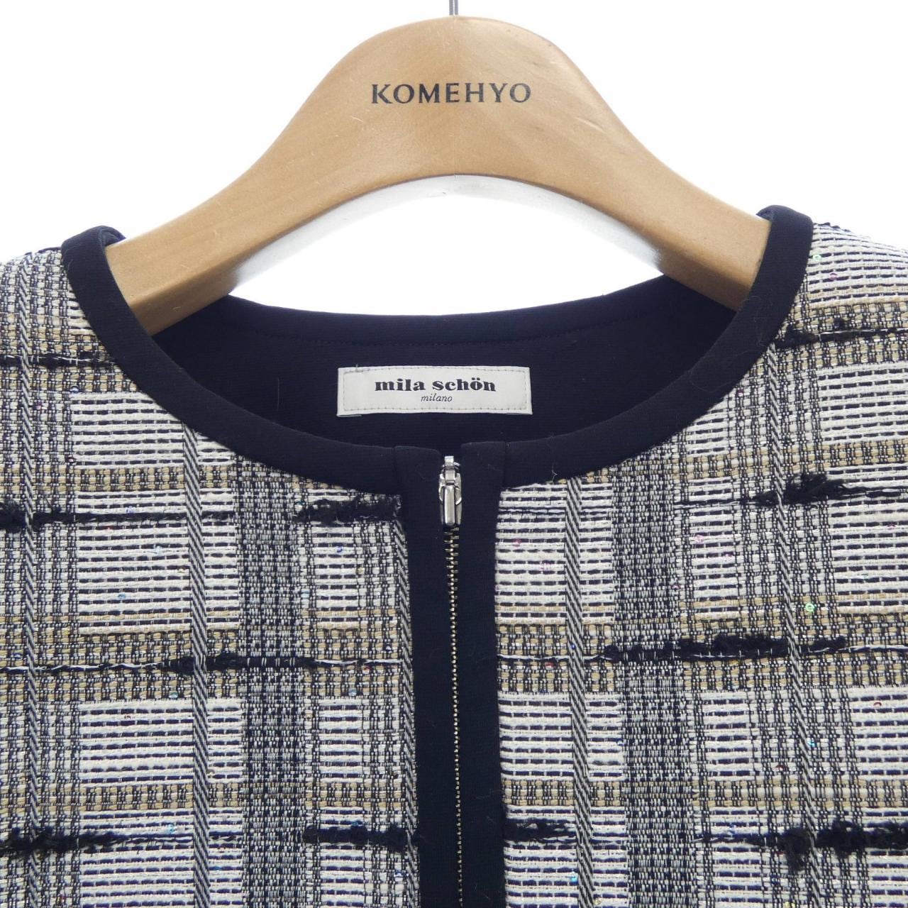 ミラショーン mila schon ノーカラージャケット