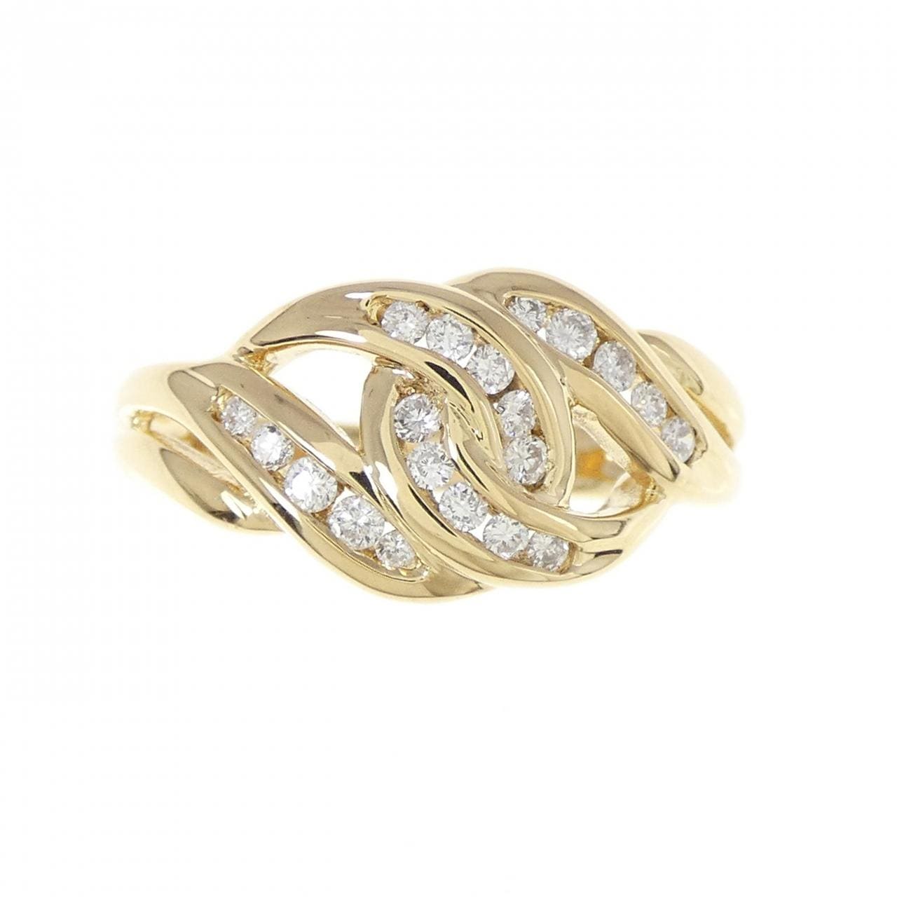 K18YG ダイヤモンド リング 0.24CT