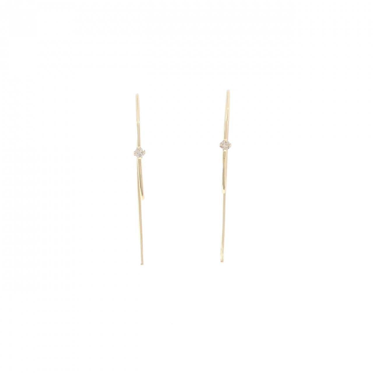 4゜C ダイヤモンド ピアス