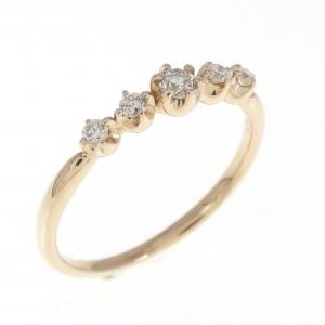 K18PG ダイヤモンド リング 0.14CT