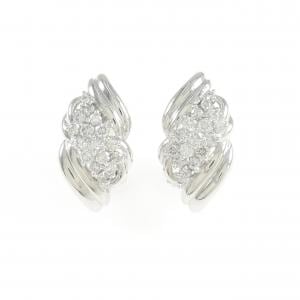 K18WG/PT900/K14WG ダイヤモンド ピアス/イヤリング