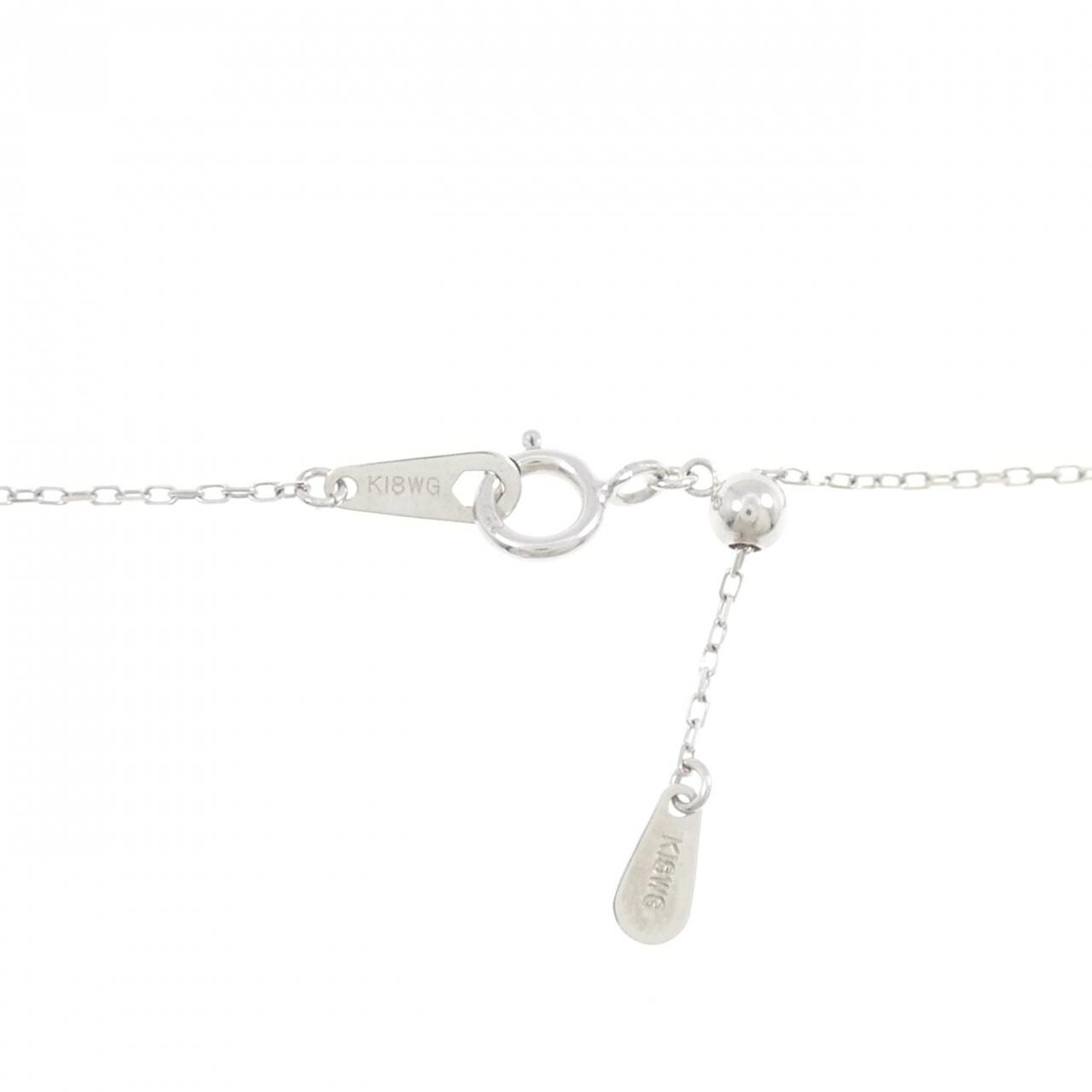 K18WG ダイヤモンド ネックレス 0.11CT