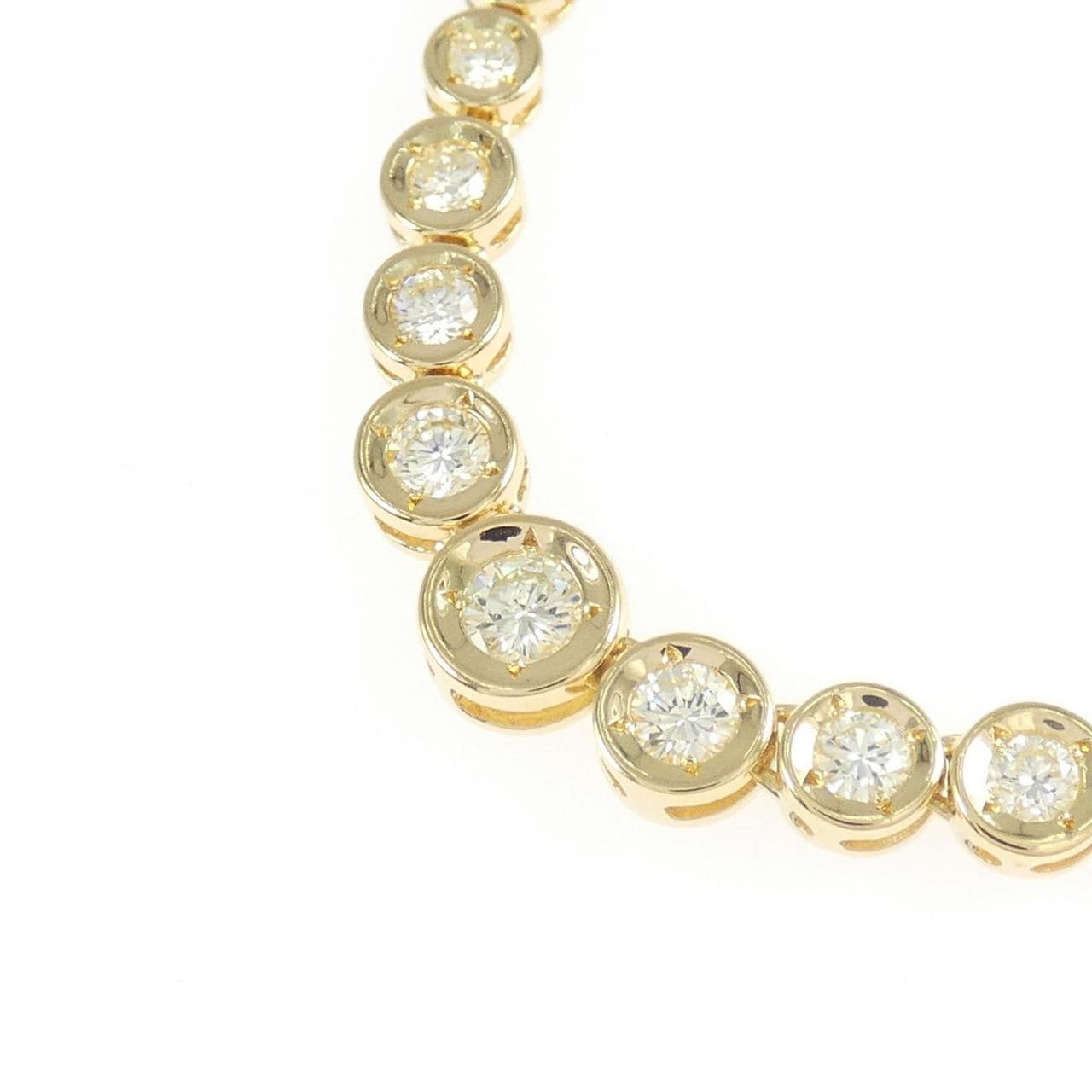 K18YG ダイヤモンド ネックレス 0.17CT