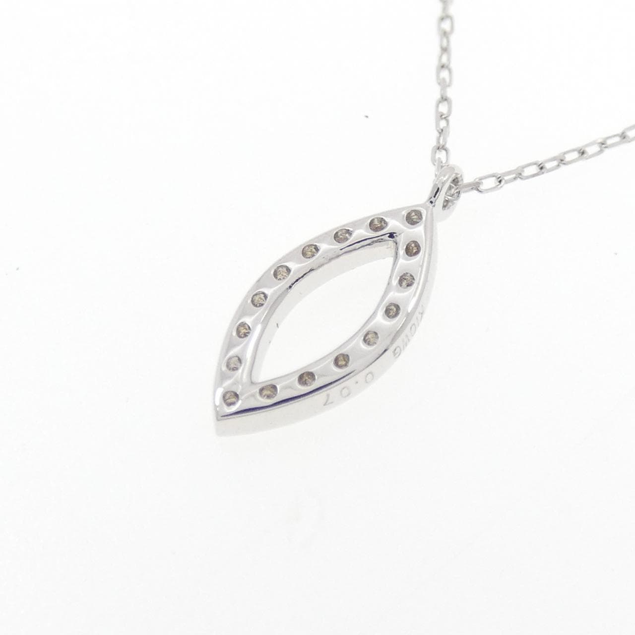 K10WG ダイヤモンド ネックレス 0.07CT