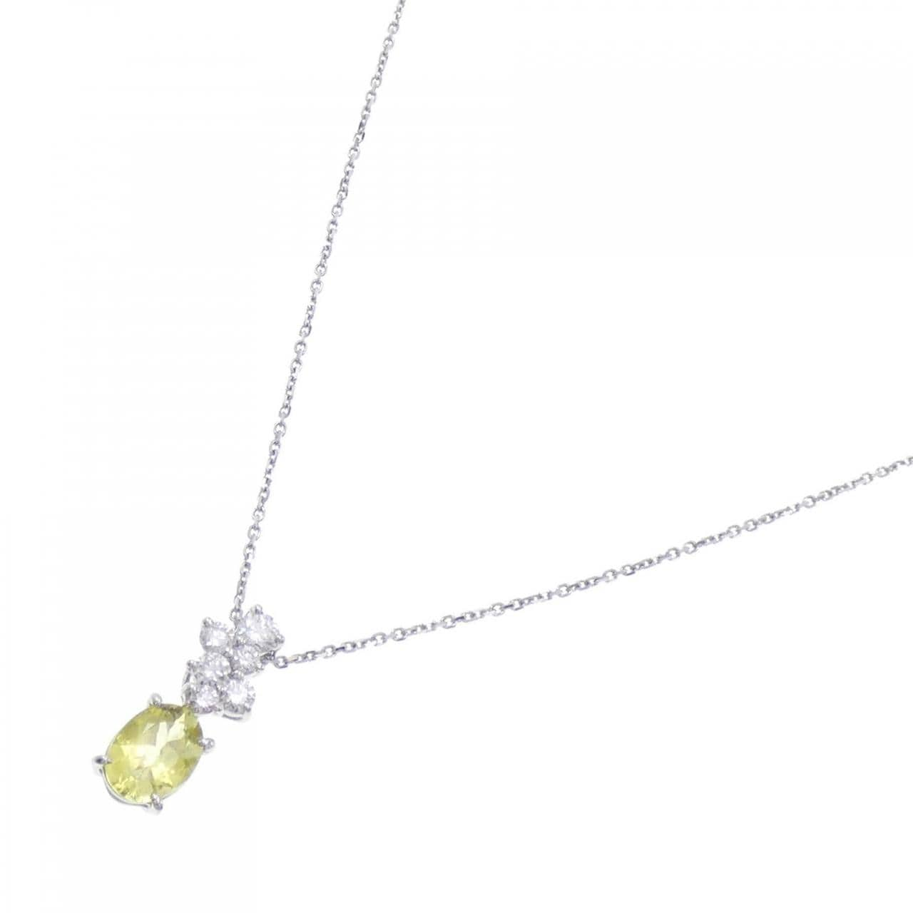 [BRAND NEW] PT Tourmaline Necklace 0.93CT