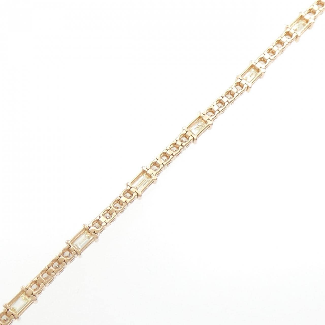 [新品] K18PG鑽石手鍊 3.80CT