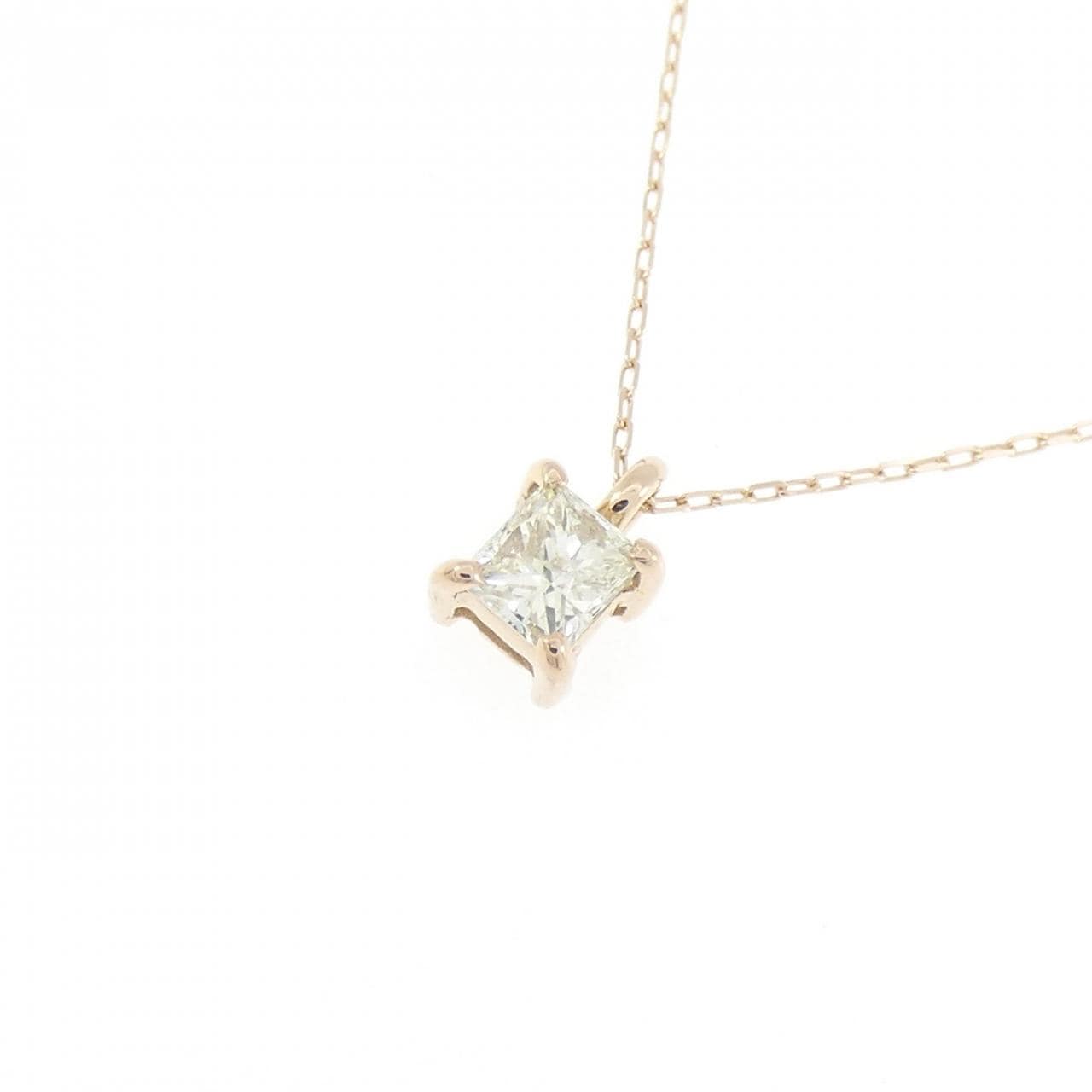 K18PG ダイヤモンド ネックレス 0.15CT