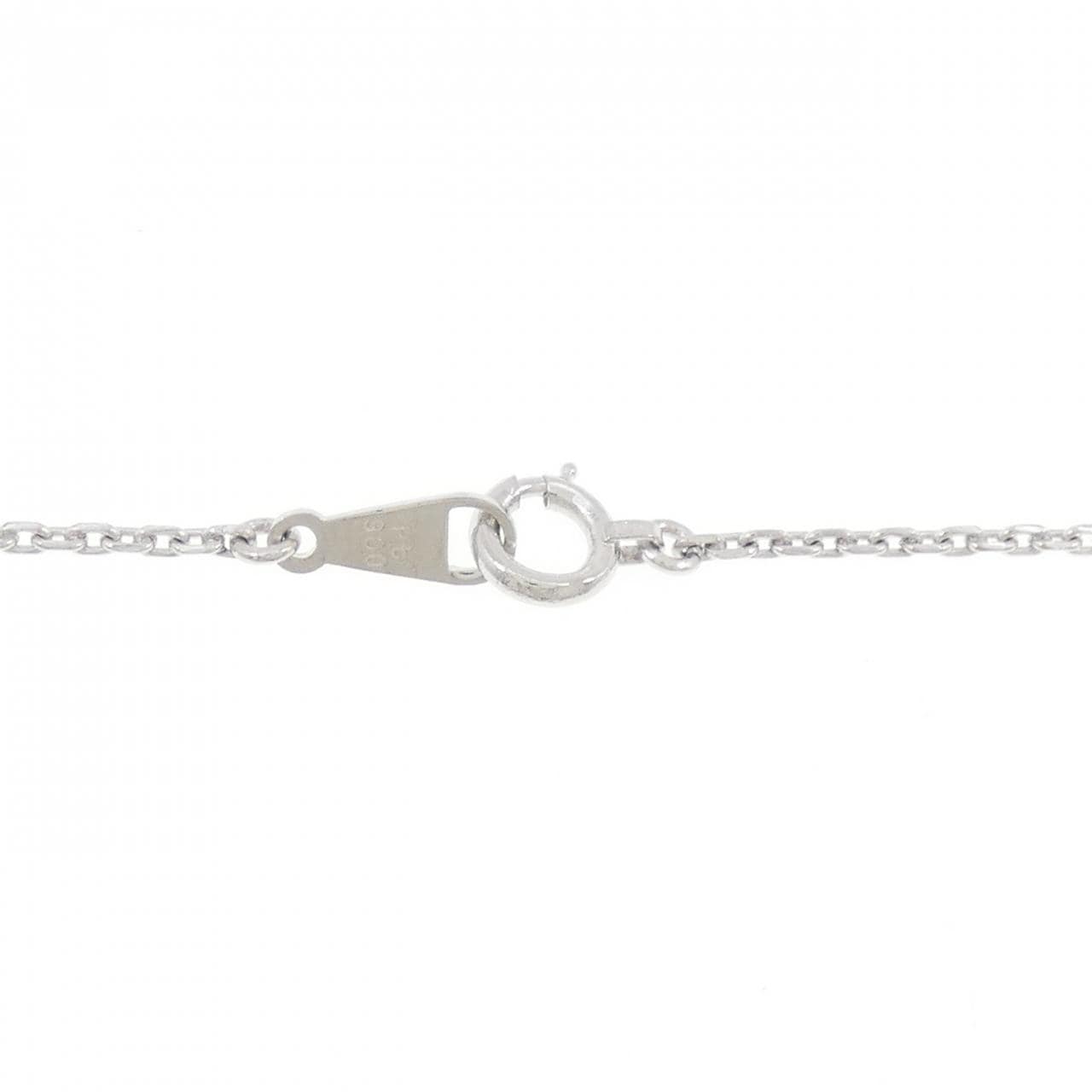 PT900 ハート ダイヤモンド ネックレス