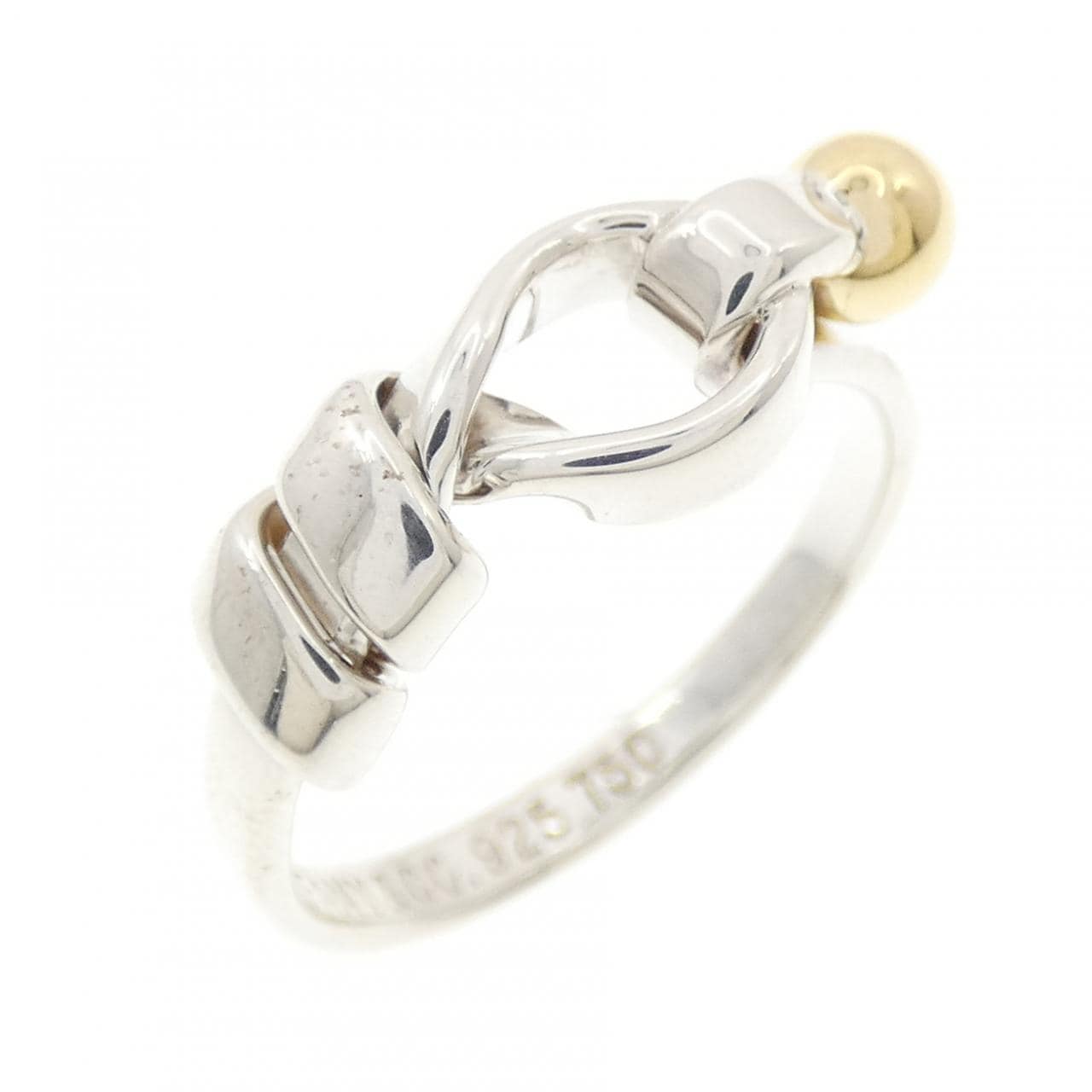 【ヴィンテージ】ティファニー フラットワイヤーラブノット リング