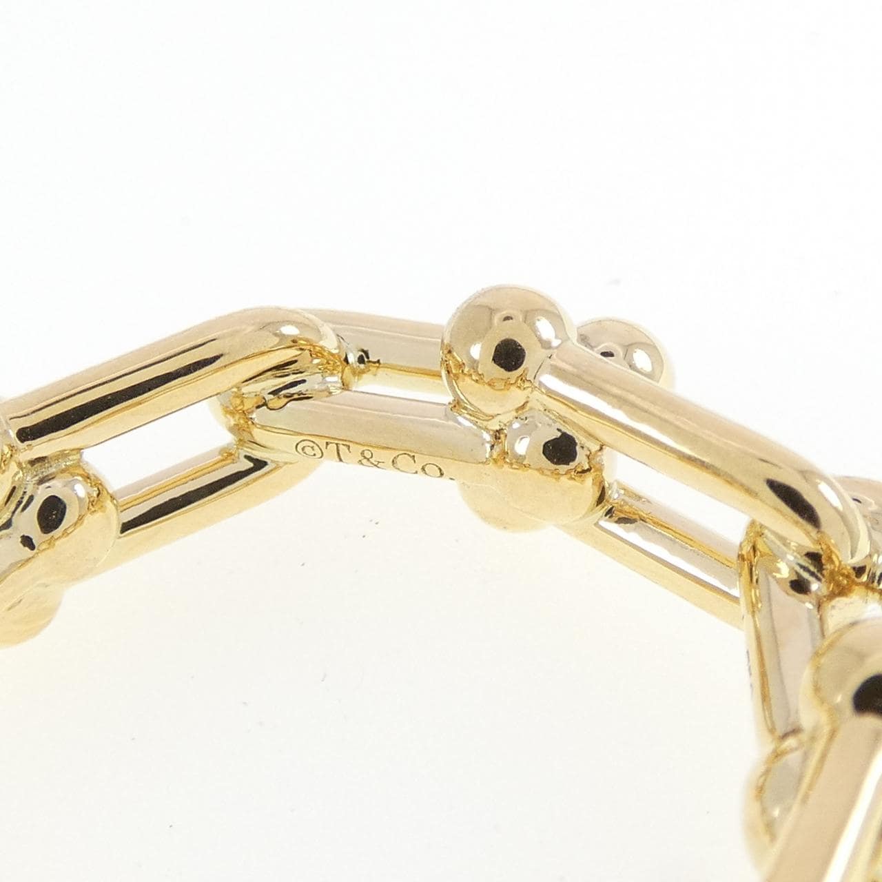 ティファニー ハードウェア スモール リンク リング 0.26CT