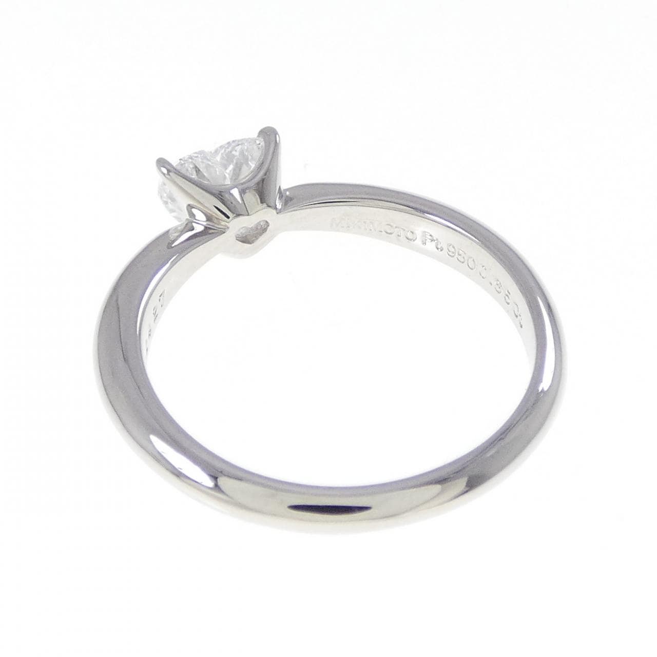 ミキモト ハート ダイヤモンド リング 0.65CT