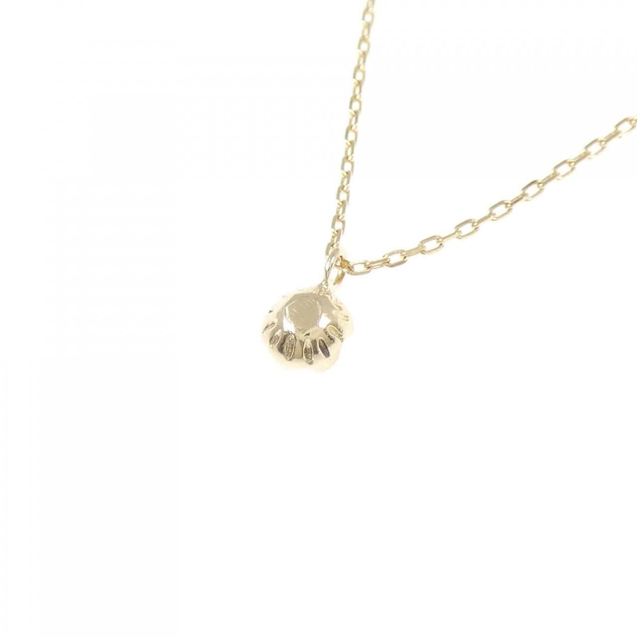 K10YG ソリティア ダイヤモンド ネックレス