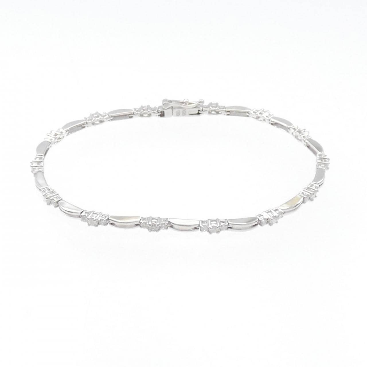 K18WG Diamond bracelet 1.00CT