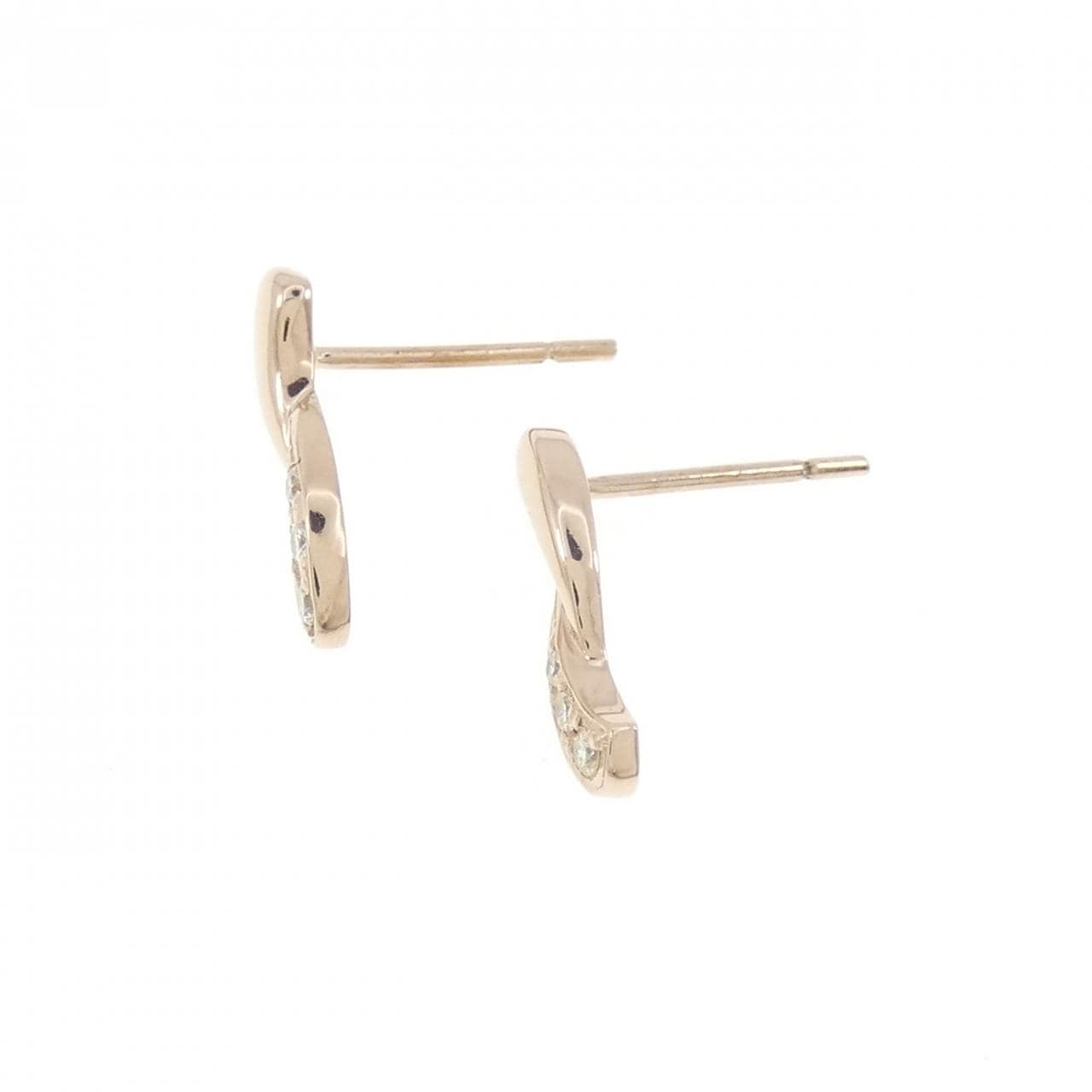 K18PG Diamond earrings